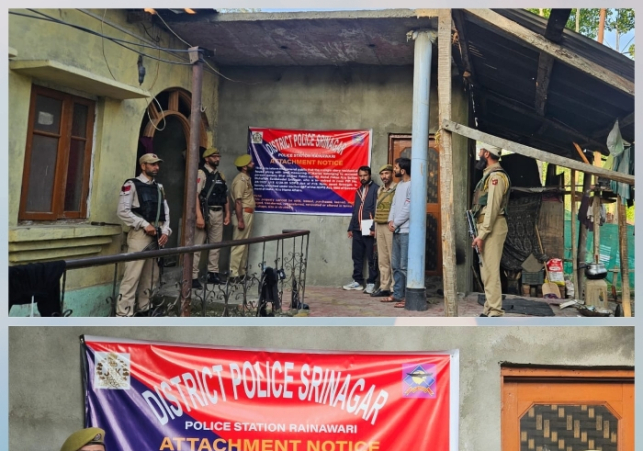 Srinagar Police Cracks Down: ₹1.5 Crore Assets of Drug Peddler Attached