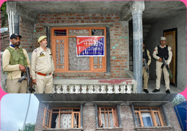 Srinagar Police Attaches Property Worth ₹1.20 Crore of Notorious Drug Peddler under 100 Days Campaign of Nasha Mukt J&K Abhiyaan