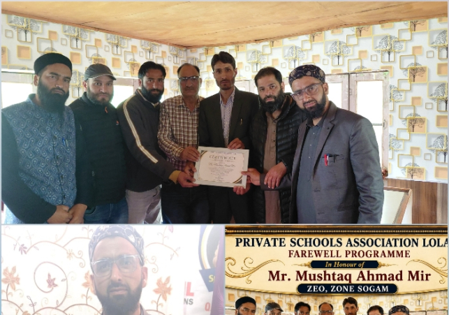 PSA Lolab Bids Farewell to Outgoing ZEO Sogam Mushtaq Ahmad Mir
