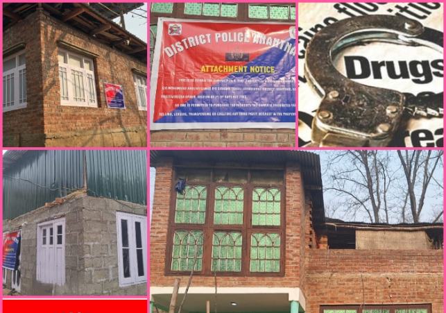 Anantnag Police Attaches Property of one crore in Major Crackdown