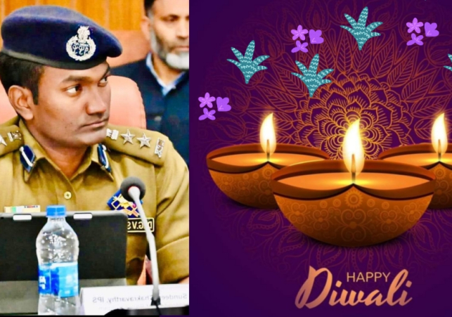 SSP Anantnag greets people on the auspicious occasion of Diwali