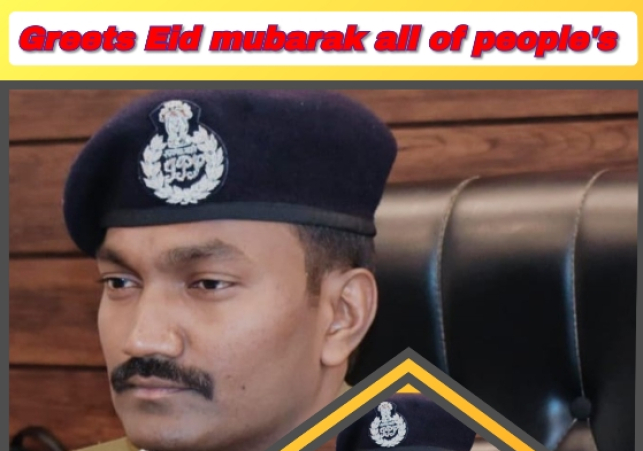 SSP Srinagar Shri Dr. G V Sundeep Chakravarthy -IPS greets people on Eid-ul-Azha