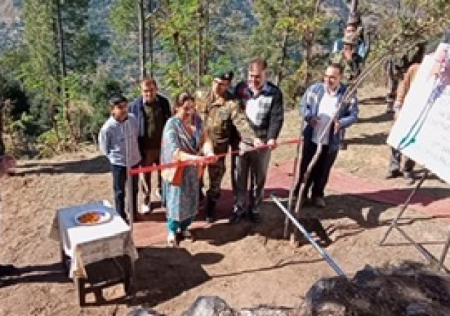 LAYING OF WATER PIPE LINE AT RIFLEMAN SURAJ PRAKASH MEMORIAL GOVERNMENT MIDDLE SCHOOL