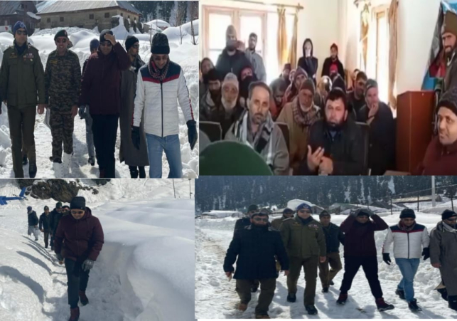 DDC Kupwara chairs public darbar at snow bound Machil Says development of hilly