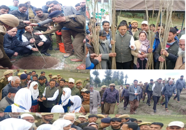 DC Kupwara kick starts plantation drive at Deedikoot