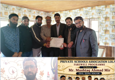 PSA Lolab Bids Farewell to Outgoing ZEO Sogam Mushtaq Ahmad Mir