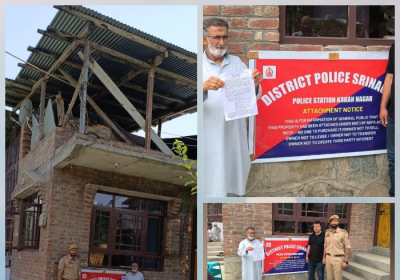 Srinagar Police Attaches Property Worth ₹ 50 lakhs Under NDPS Act